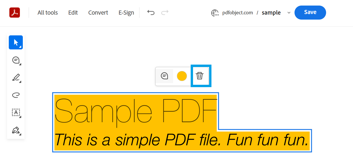 Download highlight-free document: How to Remove Highlight in PDF