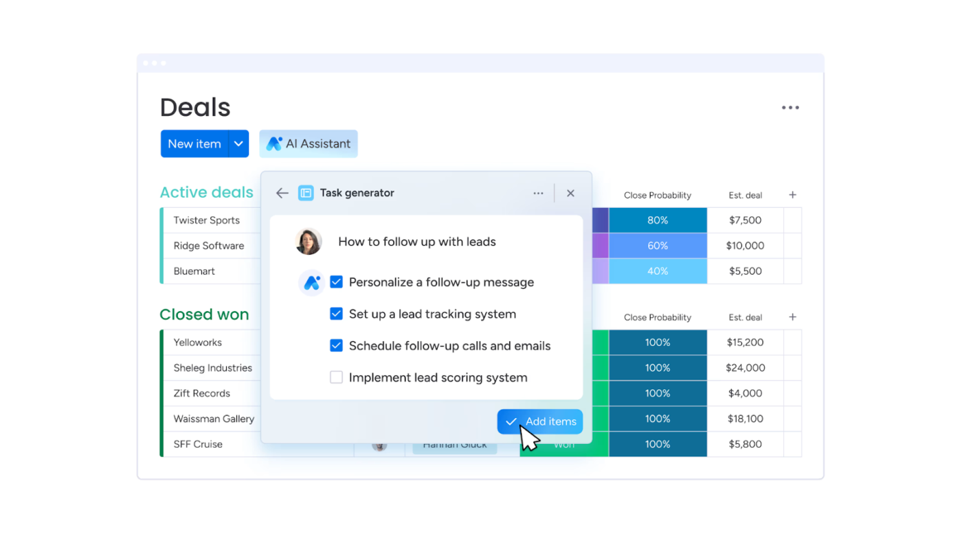 monday CRM: operational crm tools