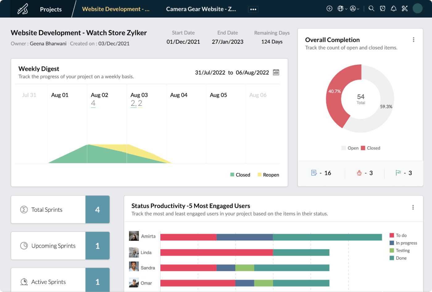 Zoho: user story generator