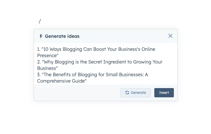 HubSpot: faq generator