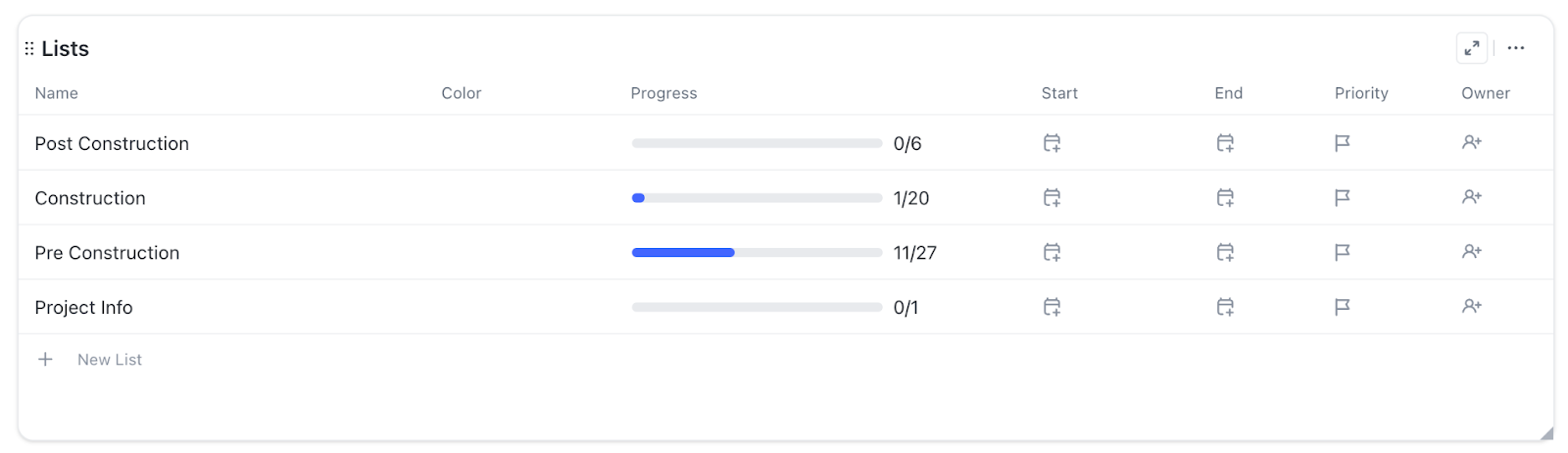 ClickUp Construction Project Management Template 