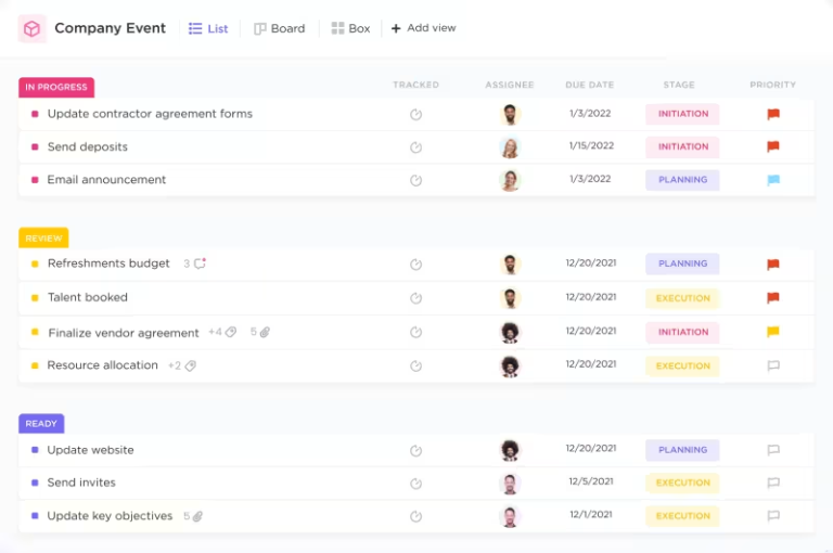 How to Create and Manage an Effective Project List | ClickUp