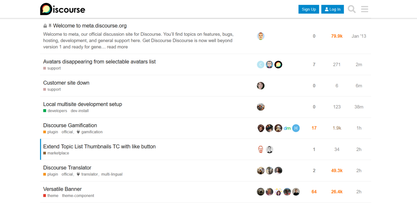Discourse (Best for creating structured, open-source community forums)