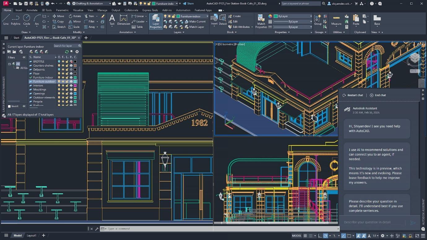 Construction app: AutoCAD (Best for editing 2D construction drawings)