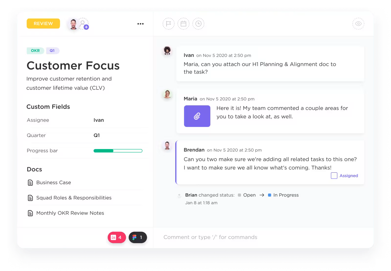 ClickUp Remote Team Project Management Software