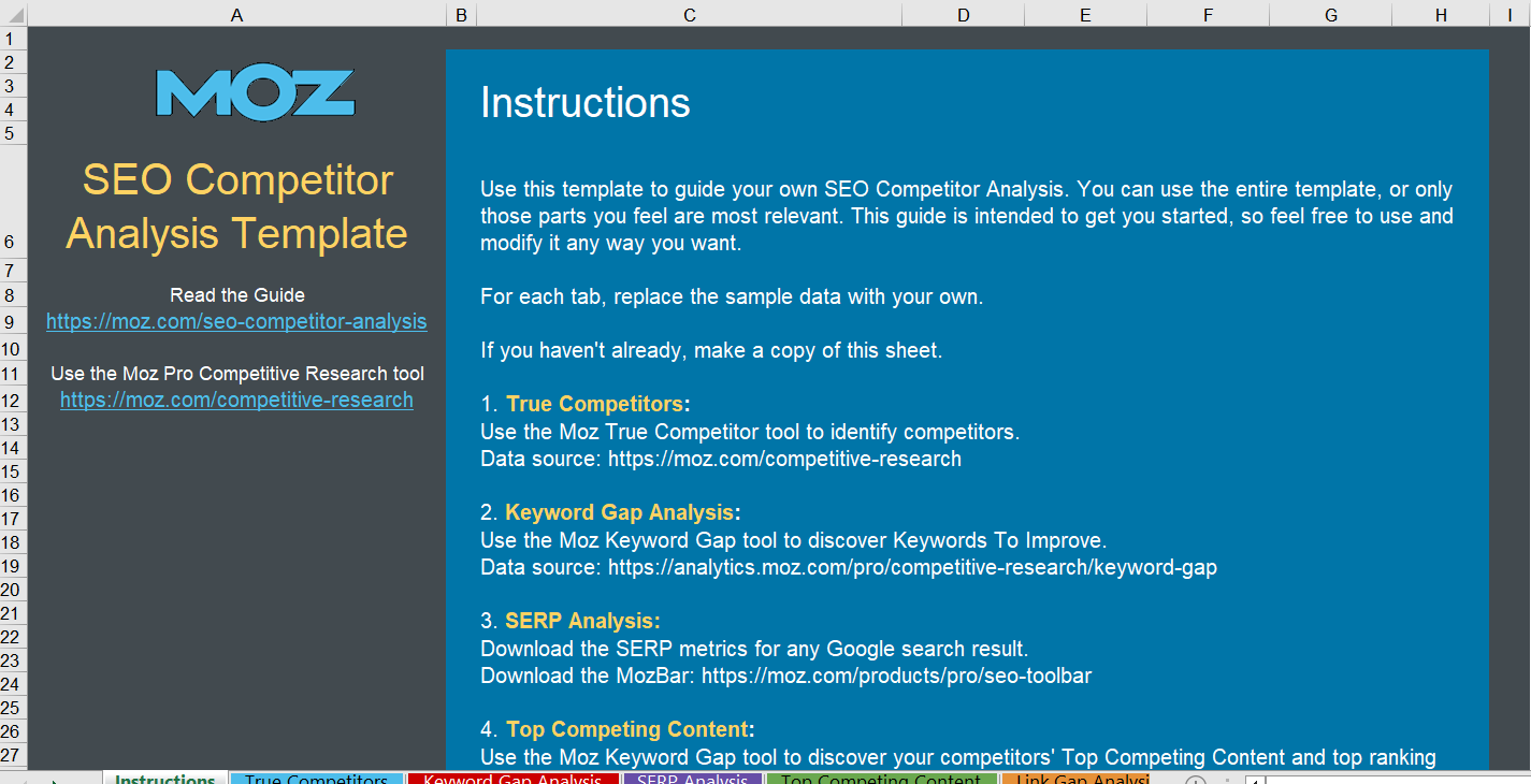 10 Free SEO Competitor Analysis Templates | ClickUp