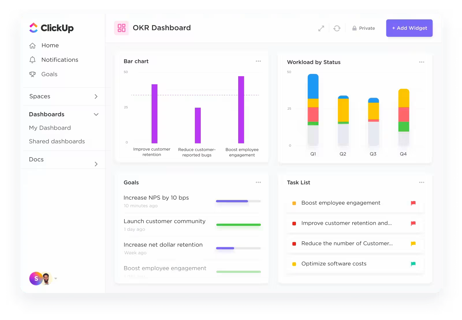 ClickUp Project Management Software pert critical path
