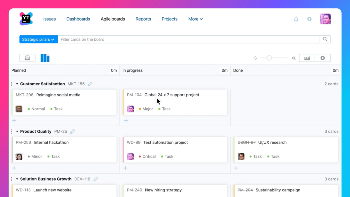  Agile boards YouTrack vs ClickUp
