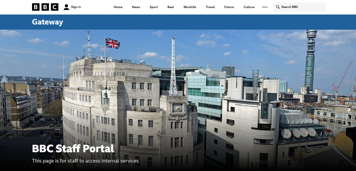 BBC's Staff Portal 