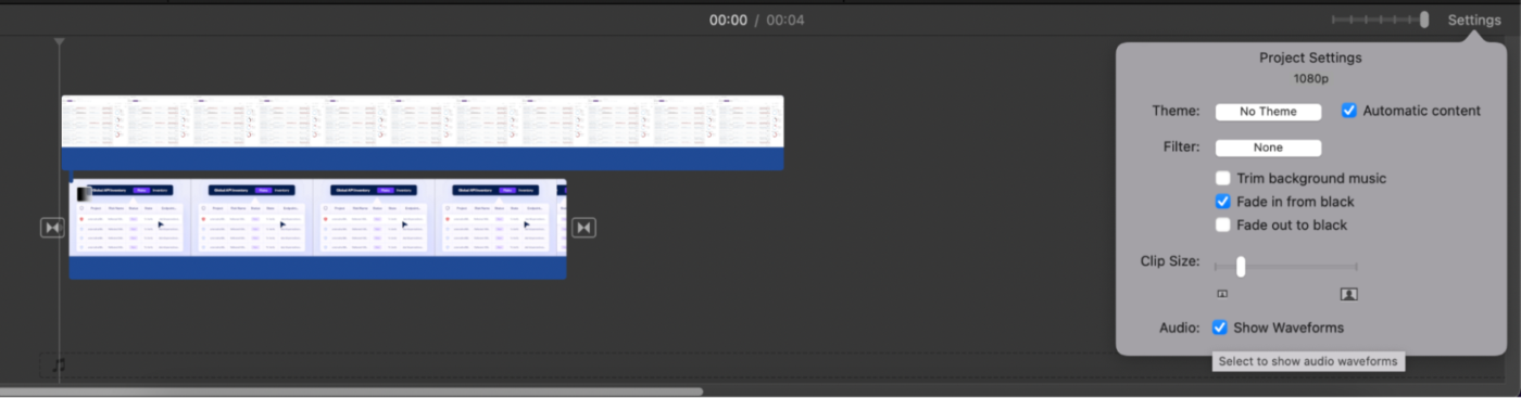 Adjust the cropping frame and preview : How to Crop a Screen Recording