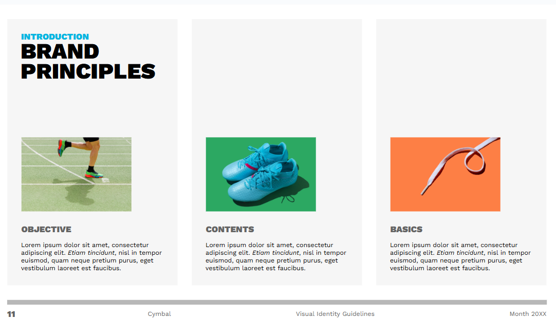 Brand books and style guides: Google Slides Ideas