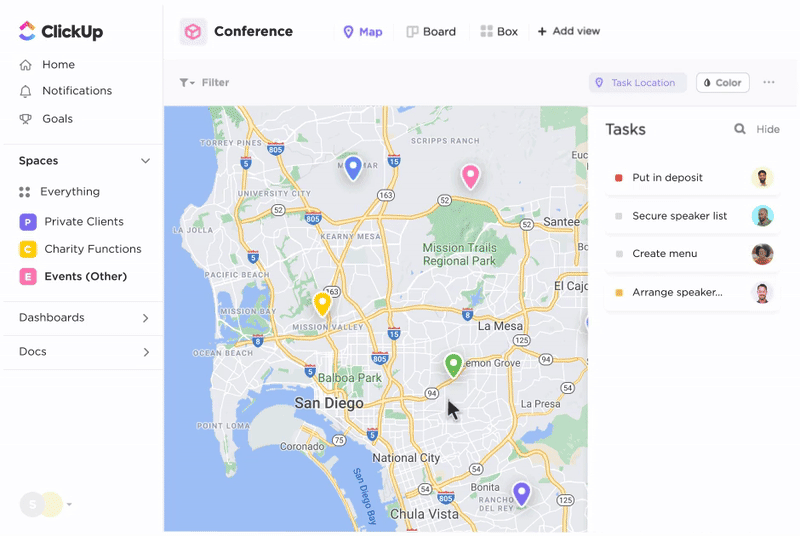 ClickUp for events