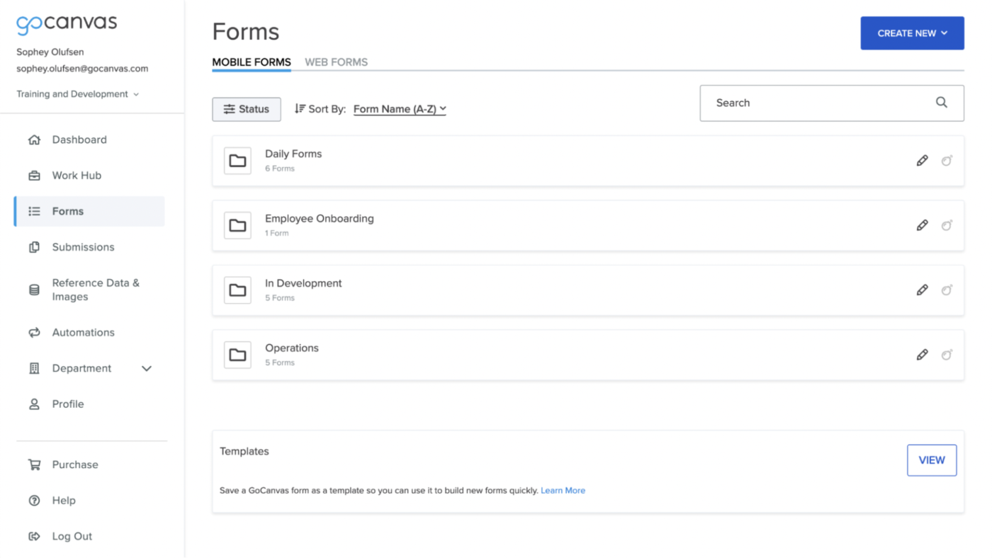 GoCanvas: Forms in a digital format