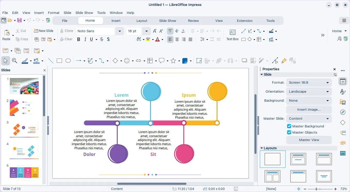 LibreOffice Impress : Google Slides alternatives