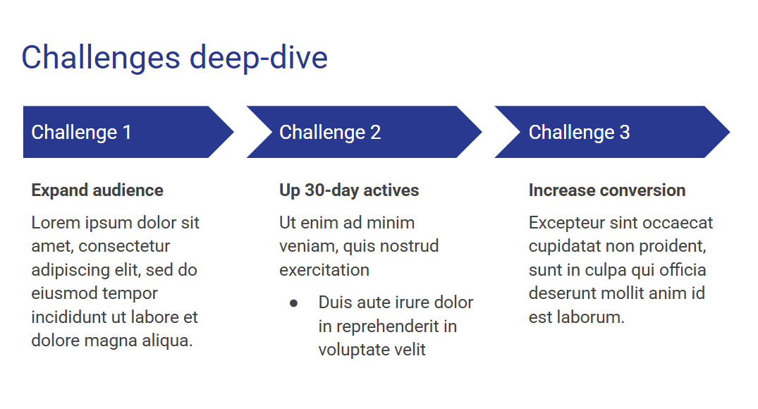 Reports and case studies: Google Slides Ideas