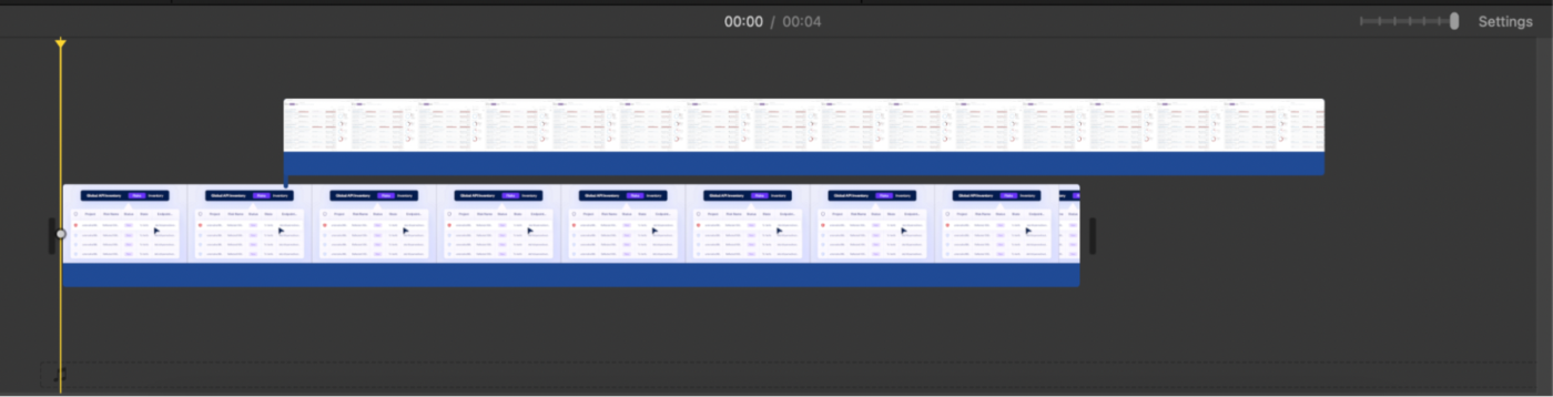 Select the clip for editing and access cropping tools