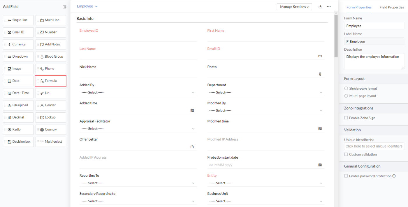Zoho Forms
