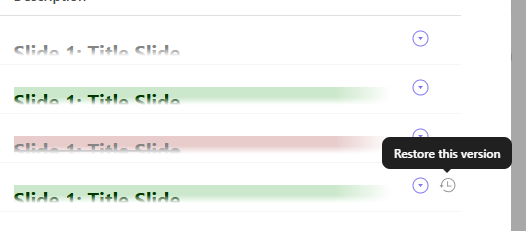 Restore version in ClickUp Docs by clicking on the clock icon