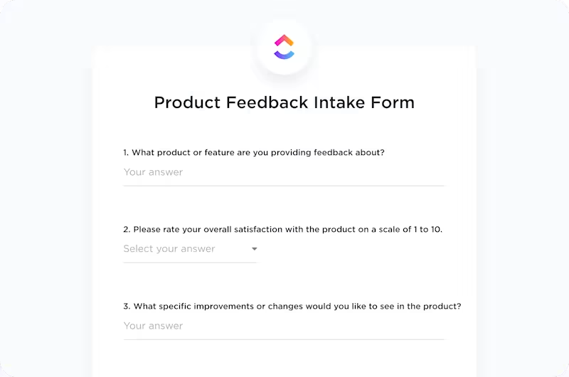 ClickUp Forms