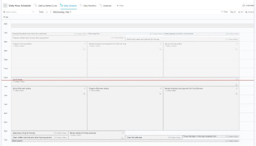 Goodnotes Planner Template: ClickUp Daily Hour Schedule Template