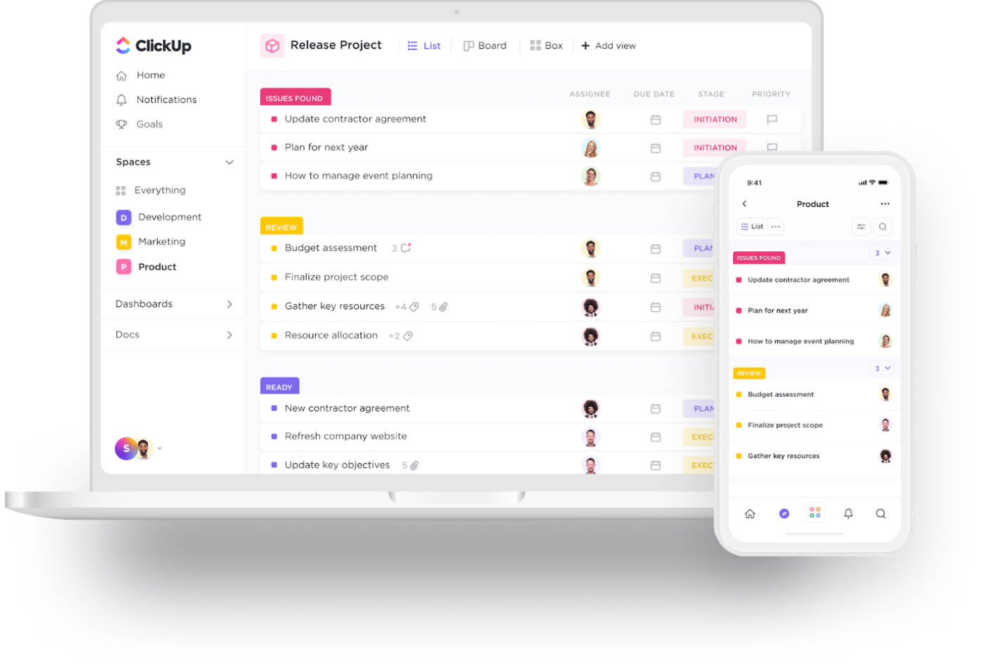 ClickUp Dashboard 