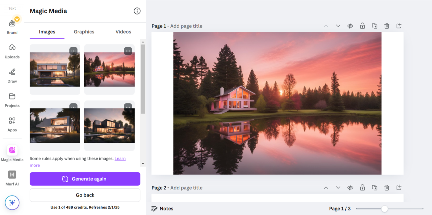 Gerar imagens com o Magic Media : Como usar a IA no Canva