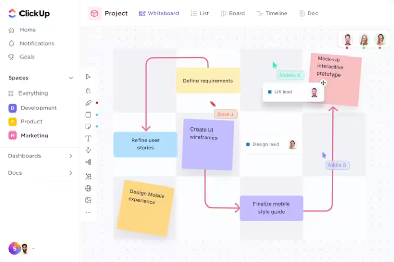 ClickUp Whiteboard