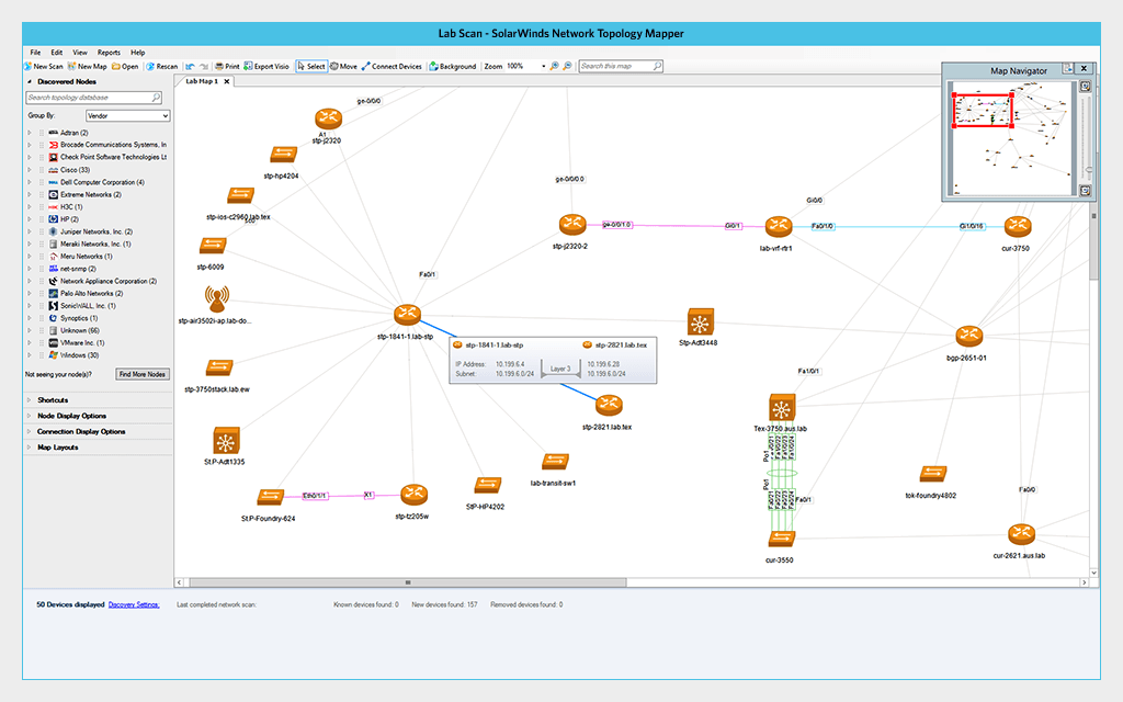 SolarWinds Network Topology Mapper