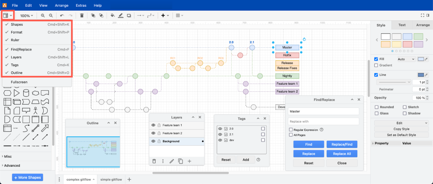 Draw.io: network diagram software