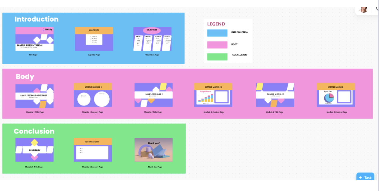 ClickUp’s template: Google Slides Vs PowerPoint