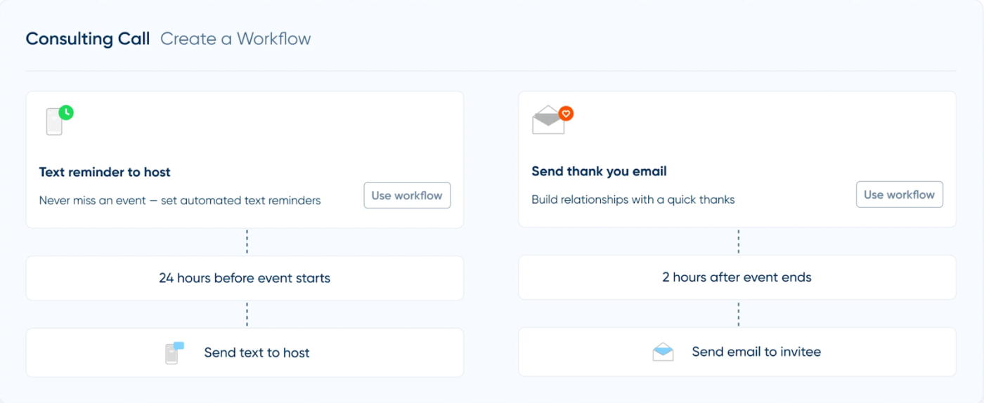 Calendly Advanced workflow automation: Tidycal Vs Calendly