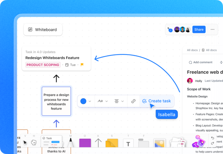 ClickUp Whiteboard