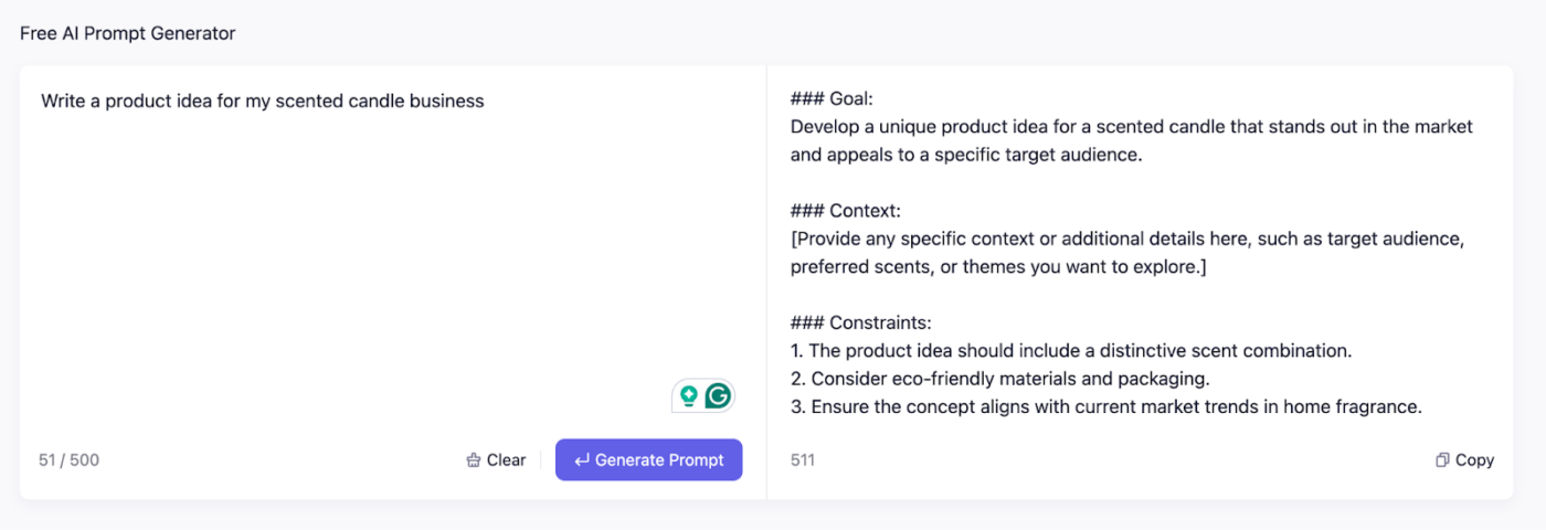 Leiga: product idea generators