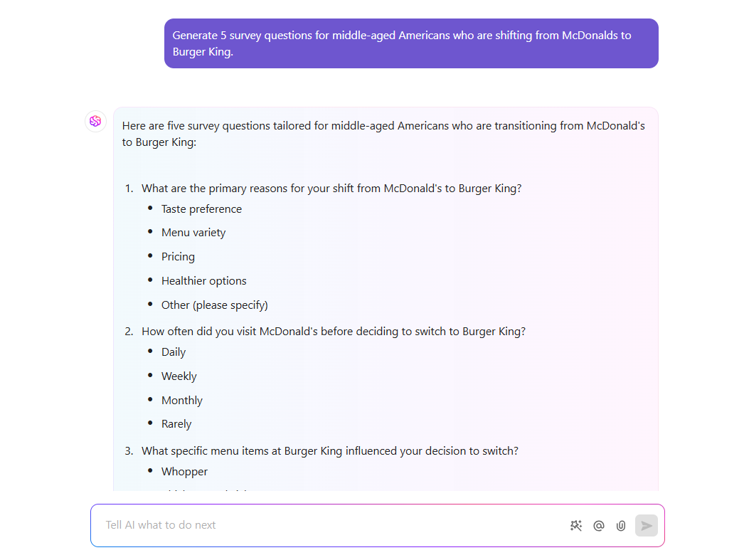 ClickUp Brain: marketing research process