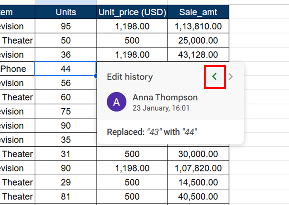 Previous edit history