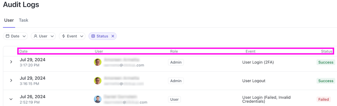 ClickUp Audit Log: how to track changes in google sheets