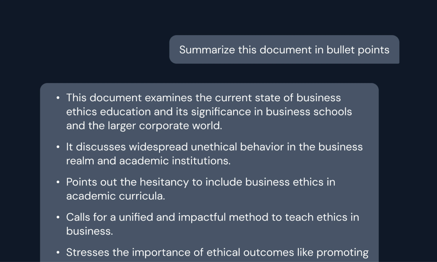 Hypotenuse AI PDF Summarizer: ai pdf summarizer