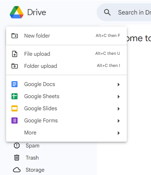 Upload the file to Google Drive