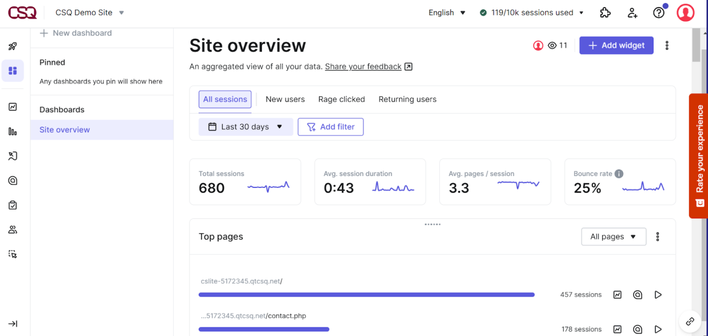 Hotjar (Best for user behavior analytics and insights)