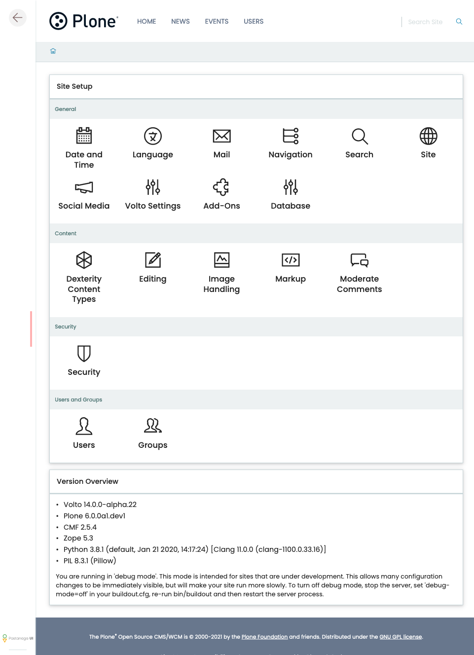 plone Dashboard : intranet cms software