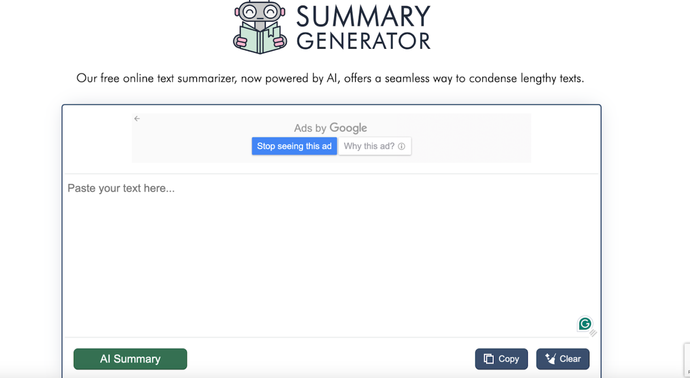 Summary Generator