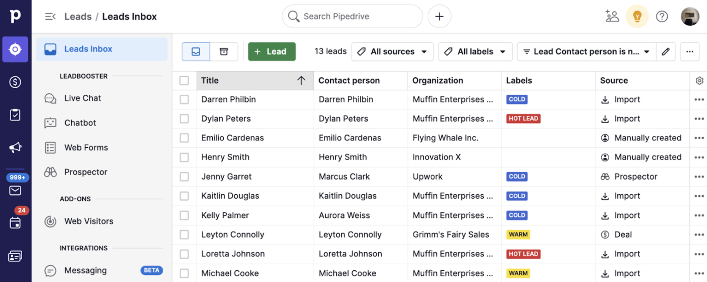 Sales Pipeline Management Tools : Pipedrive 