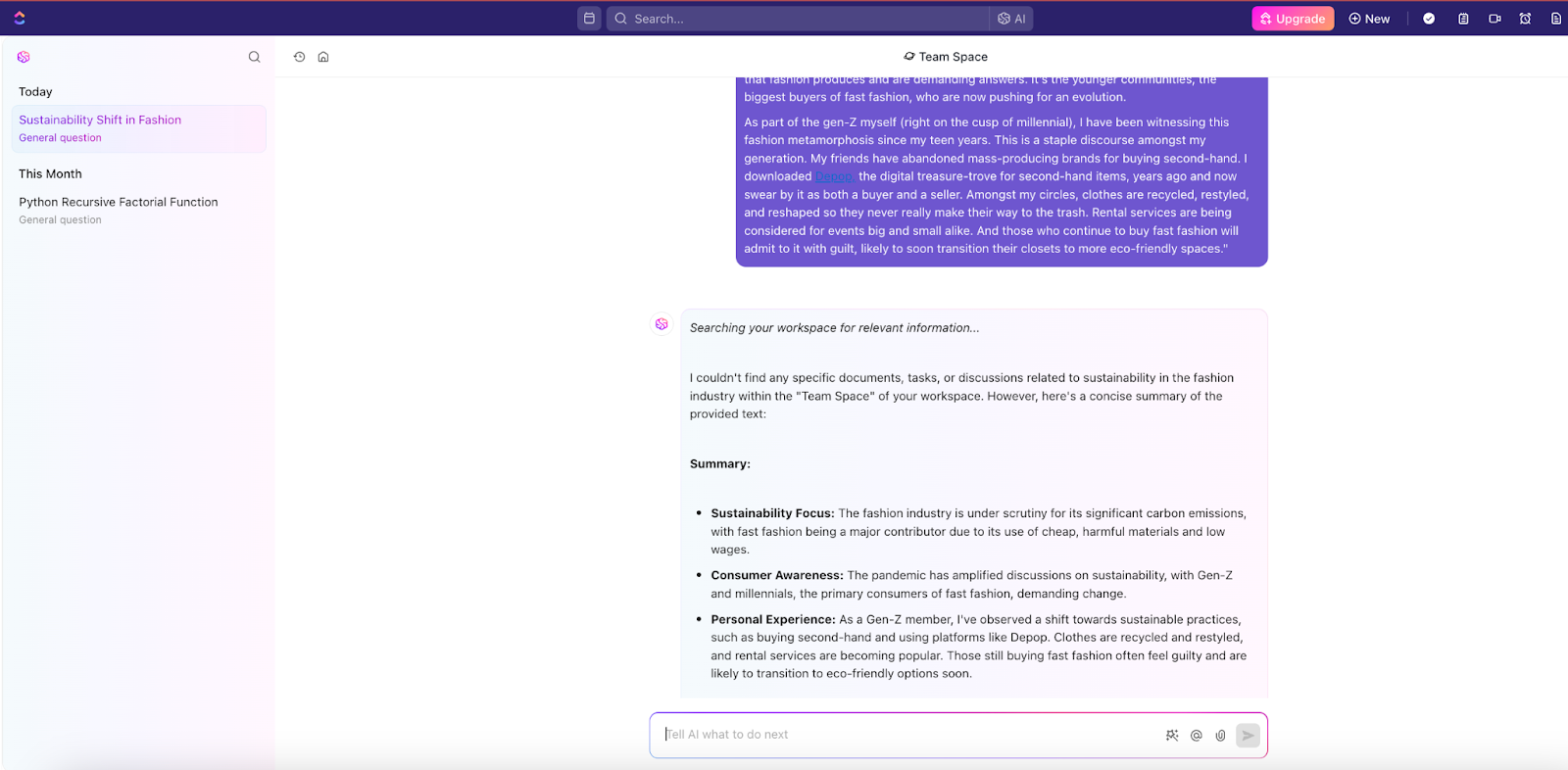  Mac File Managers : ClickUp Brain
