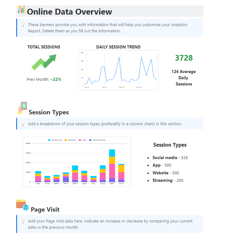 ClickUp Performance Analytics Report Template