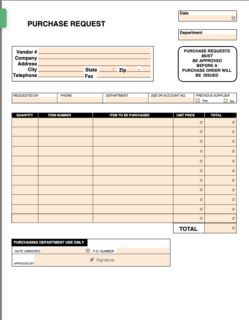 Free Purchase Requisition Form Templates ClickUp Free Purchase Requisition Form Templates ClickUp