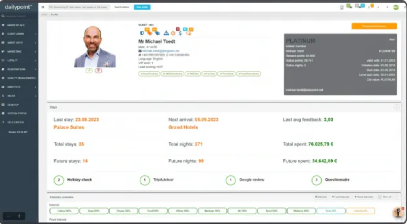 dailypoint : Centralizing and cleaning guest data for precision marketing