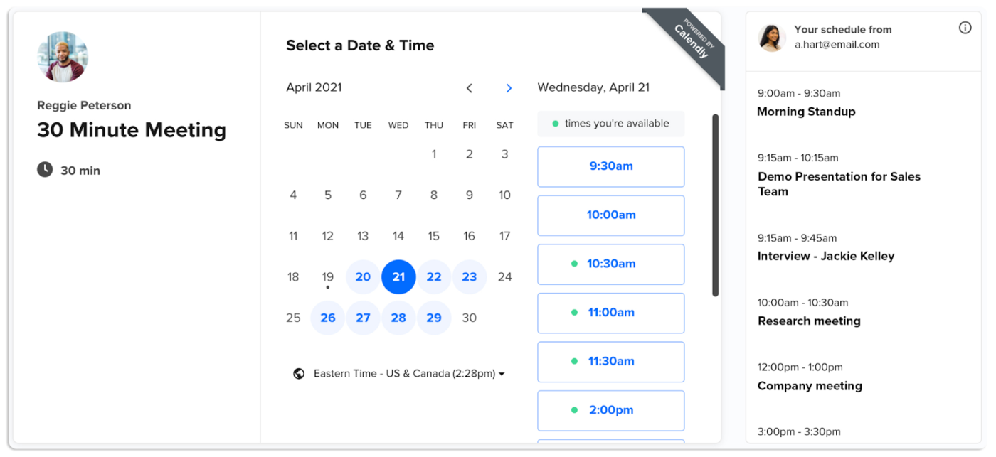 Calendly: Lựa chọn thay thế Motion tốt nhất cho lập lịch cuộc họp