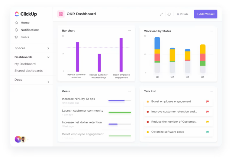 ClickUp Dashboard