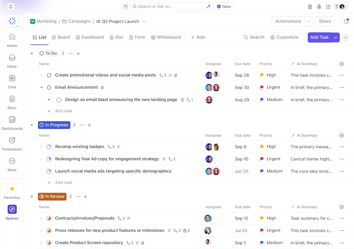 ClickUp: Best project management software for professional and personal projects : trello vs jira