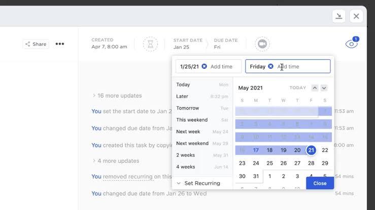 ClickUp Recurring Tasks: Ensure thorough understanding of product knowledge for customer service teams